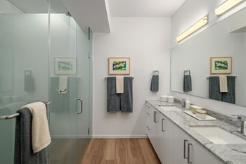 Frameless glass showers